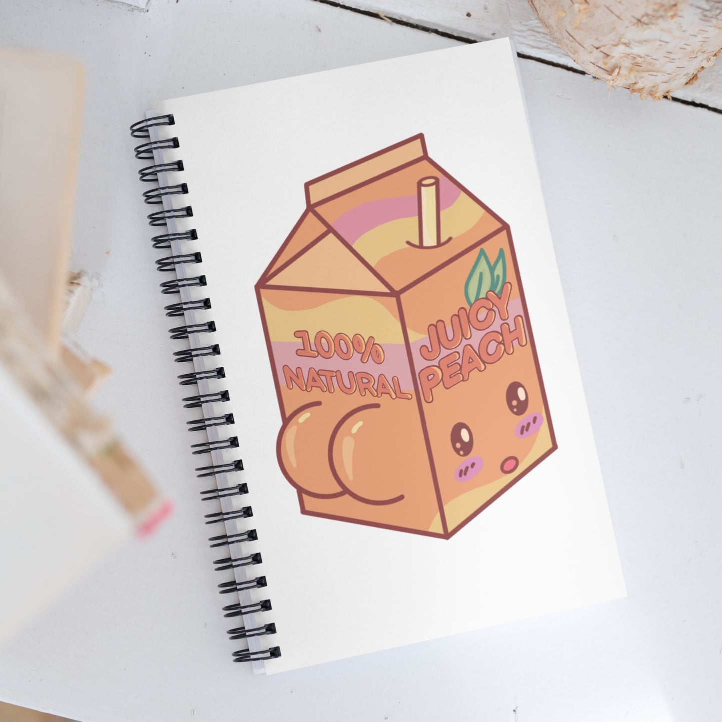 Juicy Peach Spiral Notebook