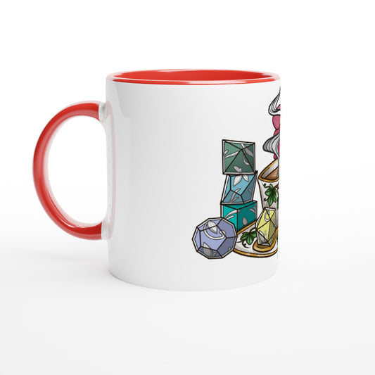 Tea and Dice Colour Mug